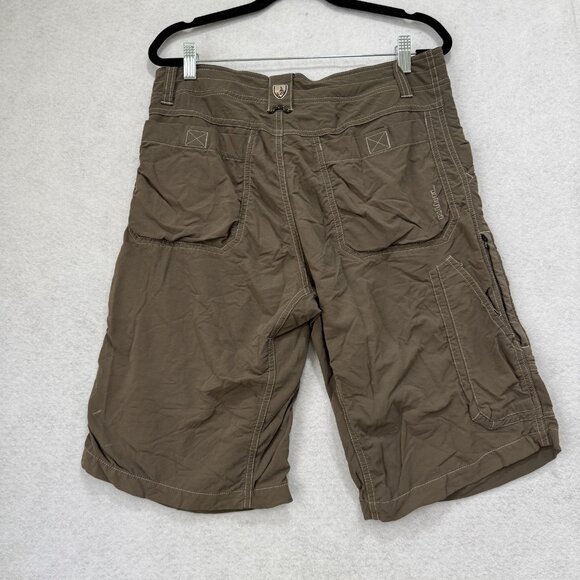 Kuhl Shorts Mens 32 Brown Stretch Nylon Spandex Hiking Outdoor Cargo Quick Dry - Picture 9 of 16